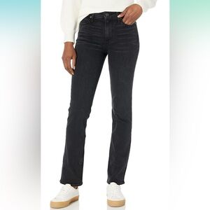 PAIGE Women's Cindy Straight in Black Willow Pants Size 32